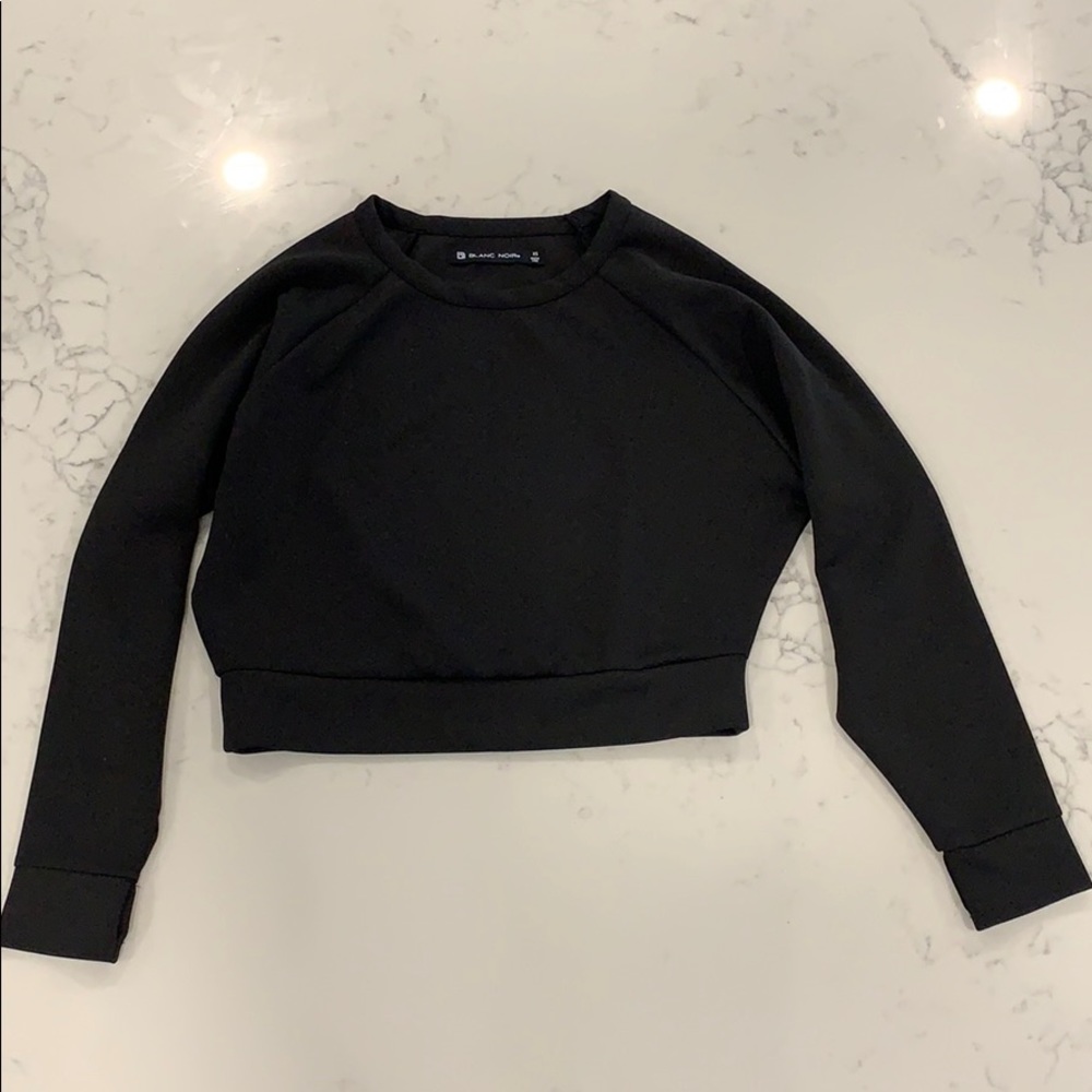 Blanc Noir XS Cropped Sweatshirt